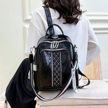 Laden Sie das Bild in den Galerie-Viewer, Luxury Women&#39;s Backpacks 2024 Fashion Element Design Backpack Multi Functional Large Travel Mochilas Sac A Dos