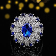 Laden Sie das Bild in den Galerie-Viewer, Luxury Oval Marquise Engagement Open  Ring for Women Anniversary Gift n09