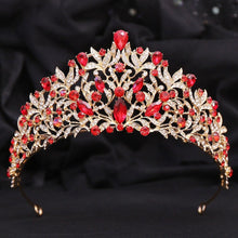 Charger l&#39;image dans la galerie, Luxury Crystal Leaf Bridal Tiaras Crown Rhinestone Headpieces bc16 - www.eufashionbags.com