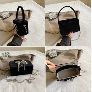 Rhinestone Evening Bag Women Clutch Shoulder Crossbody Bag Purse Fashion box Flap Handbag a187
