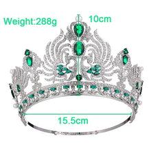 Charger l&#39;image dans la galerie, Luxury Wedding Crown Baroque Zircon Tiaras Headwear Queen Pageant Hair Jewelry y96