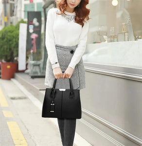 New Fashion Female Shoulder Bag Leather Handbags Luxury Crossbody Messenger Bags Top-handle Bags