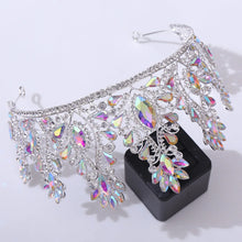画像をギャラリービューアに読み込む, Luxury Crystal AB Bridal Crown Tiara Rhinestone Pageant Diadem Tiaras Wedding Hair Accessories
