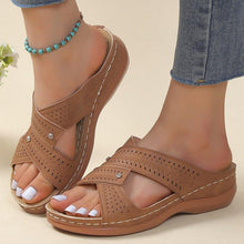 Cargar imagen en el visor de la galería, Soft Bottom Summer Women Sandals Luxury Low Heels Slippers Footwear - www.eufashionbags.com