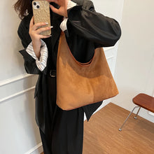 画像をギャラリービューアに読み込む, Fashion Nubuck Leather Shoulder Bag for Women Winter Fashion Hobo Bag z50