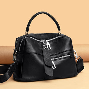 High Quality Cowhide Shoulder Bag for Women messenger Bags Genuine Leather Handbag a123