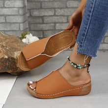 画像をギャラリービューアに読み込む, Summer New Women&#39;s Wedges Slippers Comfort Slip-on Slides Hot Sale Rome Ladies Shoes Fashion Open Toe Lady Sandals Large Size 43