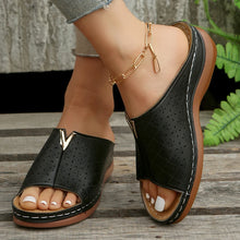 Charger l&#39;image dans la galerie, Summer Women Wedge Sandals Premium Orthopedic Open Toe Sandals Vintage Anti-slip Leather Casual Female Platform Retro Shoes