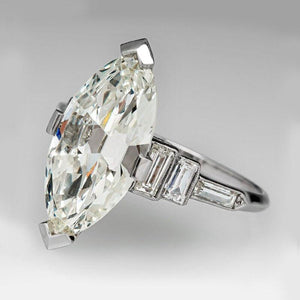 Fashion Crystal Marquise Cubic Zircon Rings Women Geometric Bands Jewelry hr60 - www.eufashionbags.com