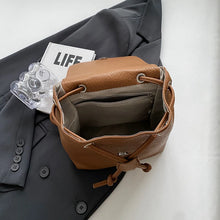 Cargar imagen en el visor de la galería, Small Leather Back Pack for Women Fashion Vintage Backpack School Bags a162