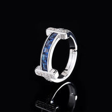 Load image into Gallery viewer, Charms Red Crystal Bangle Adjustable Ring Luxury Designer Jewelry Bracelet for Men Women Couples