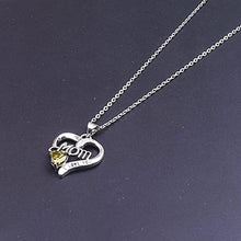 Cargar imagen en el visor de la galería, Fashion Heart Shape Zirconia Love Pendant Necklace for Anniversary Gift hn01 - www.eufashionbags.com