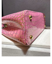 Carica l&#39;immagine nel visualizzatore di Gallery, Luxury Brand Leather Women&#39;s Bag Original Crocodile Skin New One-shoulder Handbag Bags for Women