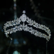 Load image into Gallery viewer, Luxury Crystal Geometric Tiaras Crown Hairbands Wedding Hair Accessories l41