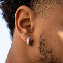 Charger l&#39;image dans la galerie, Dainty Round Cubic Zirconia Hoop Earrings for Women/Men Trendy Small Circle Earrings