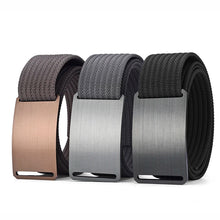 Charger l&#39;image dans la galerie, Classic Man Knitted Canvas Tactical Belt For Men High Quality 1.5 Inch Nylon Strap