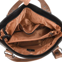 Cargar imagen en el visor de la galería, 3 Layers Large Women Handbag Vintage Women Tote Bag Genuine Leather Luxury Designer Bag a06