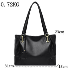 Carica l&#39;immagine nel visualizzatore di Gallery, Large Casual woman Bag Soft Leather Shoulder High-quality Multi-pocket Shoulder Bag a126