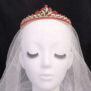 Fashion Silver Color Purple Crystal Leaf Bridal Tiara Crown Rhinestone Headpiece bc127 - www.eufashionbags.com