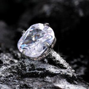 Fashion Crystal Women Rings CZ Geometric Wedding Engagement Accessories t01 - www.eufashionbags.com