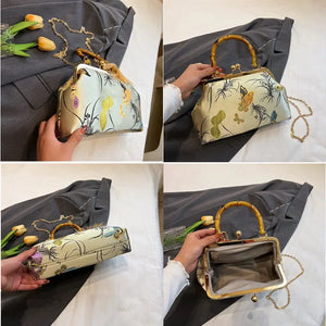 Luxury Embroidery Evening Bag Vintage Wedding Bags Tassels Women Handbag a122