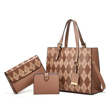 画像をギャラリービューアに読み込む, 3pcs  fashion crocodile pattern Set bags  mother and child bag, three-piece set shoulder bag and purse
