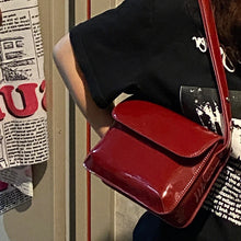 Cargar imagen en el visor de la galería, Luxury Patent Leather Women Small Bag Square Crossbody Bag Casual Purse