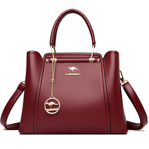 3 Layers Leather Luxury Handbags Women Bags Designer Crossbody Bags for Women 2024 Large Tote Bag Sac A Main