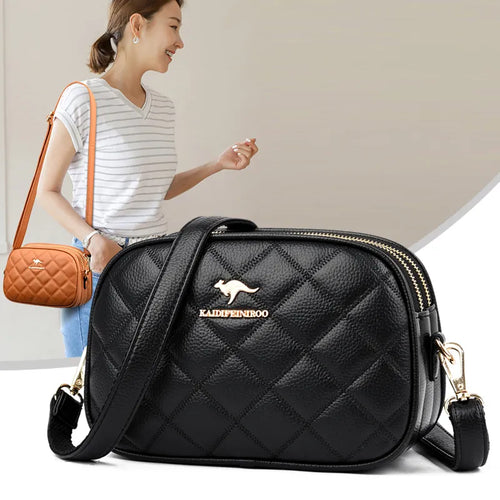 Summer Square Small Shoulder Messenger Bag Female Girl Three Layers Circle Luxury Handbags a25