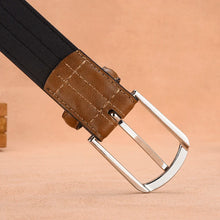 Laden Sie das Bild in den Galerie-Viewer, Fashion Pu Leather Belts For Men Pin Buckle Fancy Vintage Male Waist Belt for Jeans