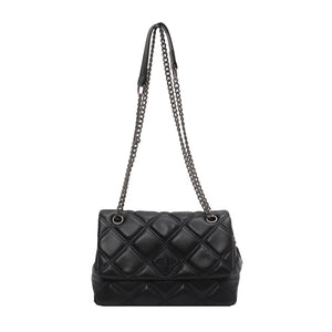 Quilted Chain Shoulder Crossbody Bags for Women Small PU Lock Bag Tote Purse z50
