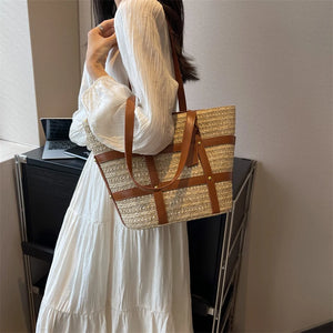 Large Straw Shoulder Bags for Women FashionTote Bag Beach Purses z30
