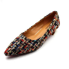 Cargar imagen en el visor de la galería, Women Flats Pointed Toe Flat Heel Shoes Slip on Loafers Plus Size 33-45