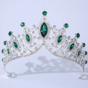 Silver Color Crystal Bridal Tiaras Crown Rhinestone Pageant Prom Diadem Headbands a81