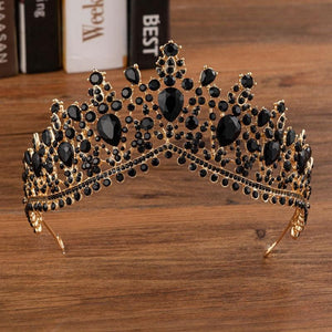 Vintage Baroque Crystal Tiaras Crown Diadem Headbands Wedding Hair Accessories bc30 - www.eufashionbags.com