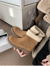 画像をギャラリービューアに読み込む, Winter Warm Women Snow Boots Fashion  Low Heel Short Booties q70