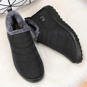 Plus Size Winter Men Boots Warm Fur Snow Boots Plush Inside Shoes m03 - www.eufashionbags.com