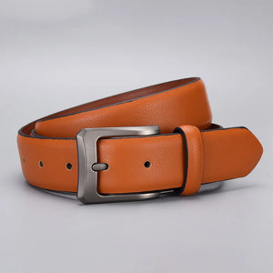 Luxury Designer Men PU Leather Brown Belts Pin Buckle Waist Strap Belt