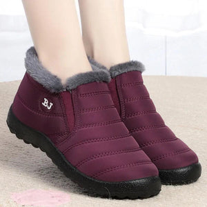 New Trendy Slip On Winter Shoes For Women Waterproof Ankle Boots m20 - www.eufashionbags.com