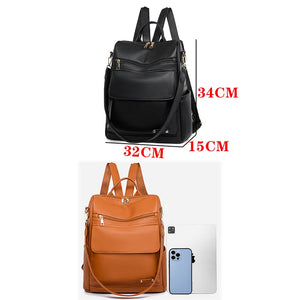 Retro Multifunctional Large Capacity Backpack With Anti Splash Water Travel Mochilas Luxury Women's Designer Brand Bagpack Sac