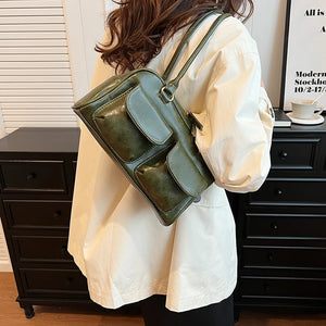 Small Double Pockets Shoulder Bags for Women Fashion Bag Tote Purse z37