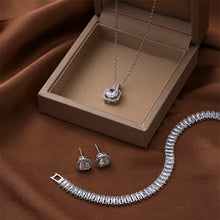 Load image into Gallery viewer, 3 Pcs Micro-inset Zircon Sense Necklace Bracelet Earrings Jewelry Sets