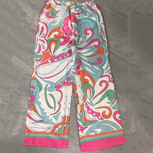 Cargar imagen en el visor de la galería, grace sexy One shoulder Loose Long Sleeved T Shirt Set Women&#39;s Spring Autumn Leisure Printed Wide Leg Trousers + Shirt Two Piece