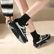 Cargar imagen en el visor de la galería, Spring Autumn Women Platform Sneakers Chunky Breathable Shoes Wedge Sports Dad Shoes