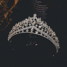 画像をギャラリービューアに読み込む, Trendy Silver Color Rhinestone Crystal Queen Crowns Wedding Tiaras Hair Accessories Jewelry e61
