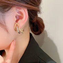 画像をギャラリービューアに読み込む, Personality Arrows Shape Stud Earrings for Women Two Tone Y2K Earrings y50