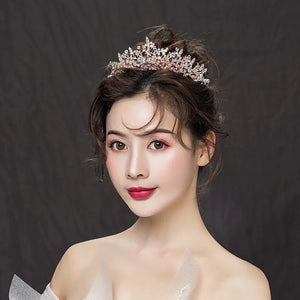 Baroque Crystal Luxury Wedding Crowns Rhinestone Queen Headpiece Hair Accessories l05