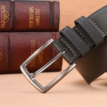 Cargar imagen en el visor de la galería, Classic PU Alloy Square Buckle Belt Fashion Business Leisure leather Belts