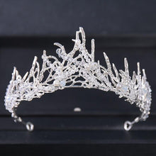 Charger l&#39;image dans la galerie, Silver Color Crystal Bridal Tiaras And Crowns Women Wedding Hair Accessories bc120 - www.eufashionbags.com