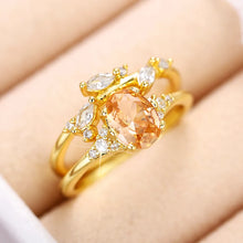 Load image into Gallery viewer, Temperament Women Rings Set Cubic Zirconia Accessories for Wedding Jewelry Gift n211
